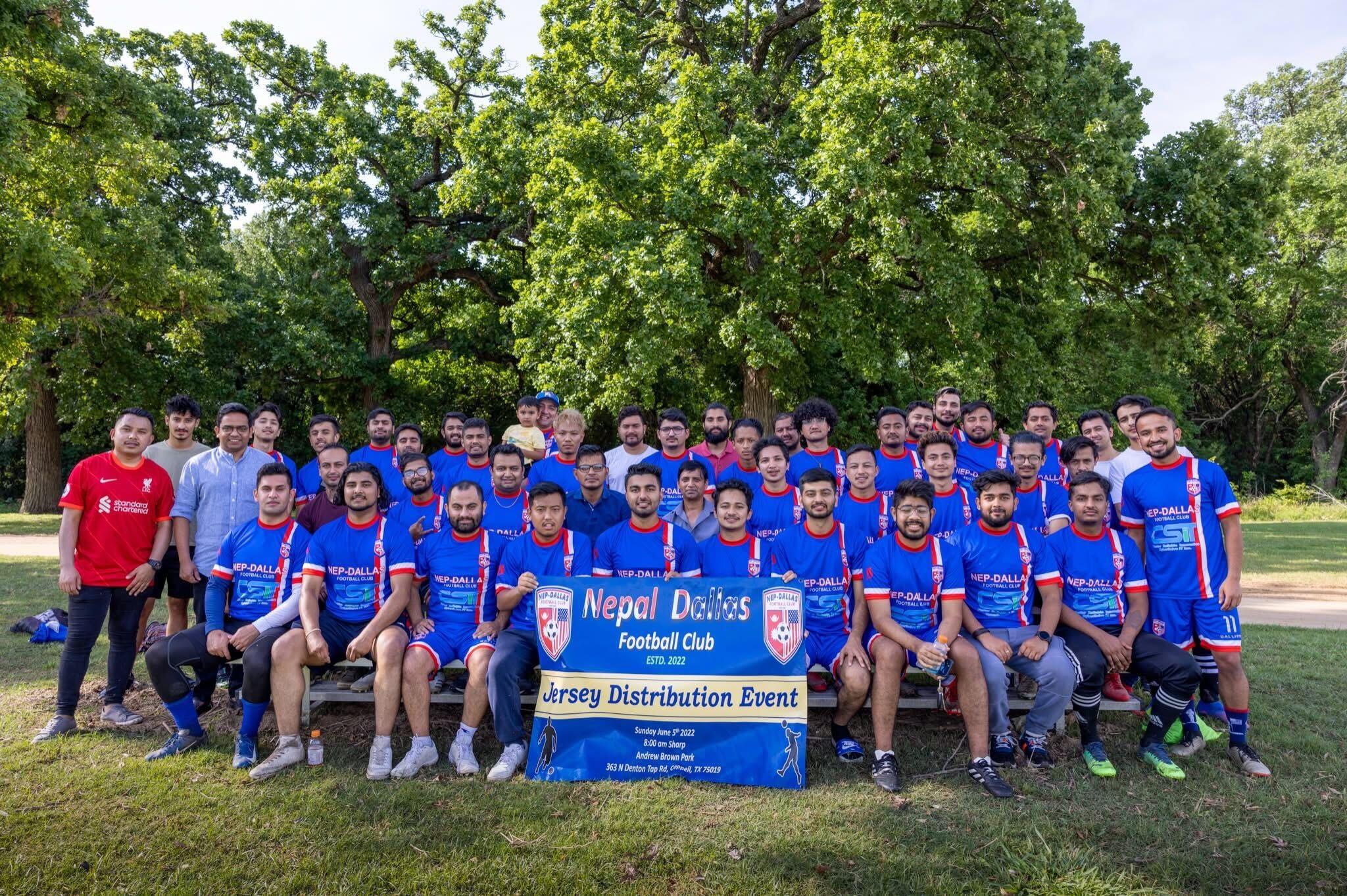 Nepal Dallas FC Team Photo